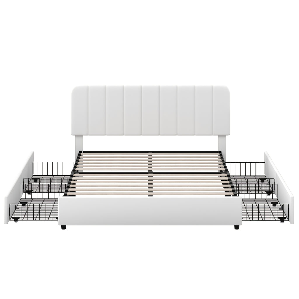 twin full queen king size upholstered bed frame drawers - Temu