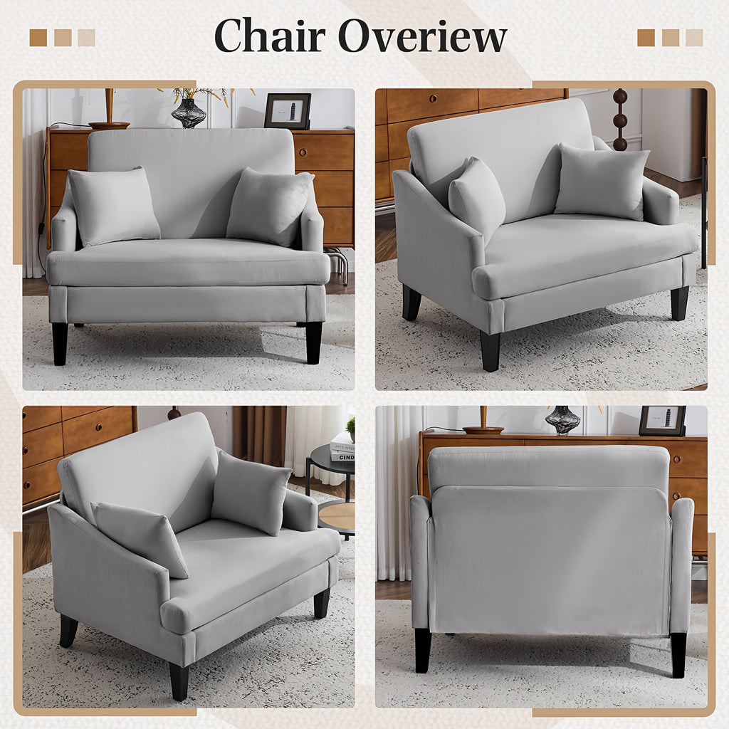 oversized accent chairs set 1 2 33 5 wide seat - Temu