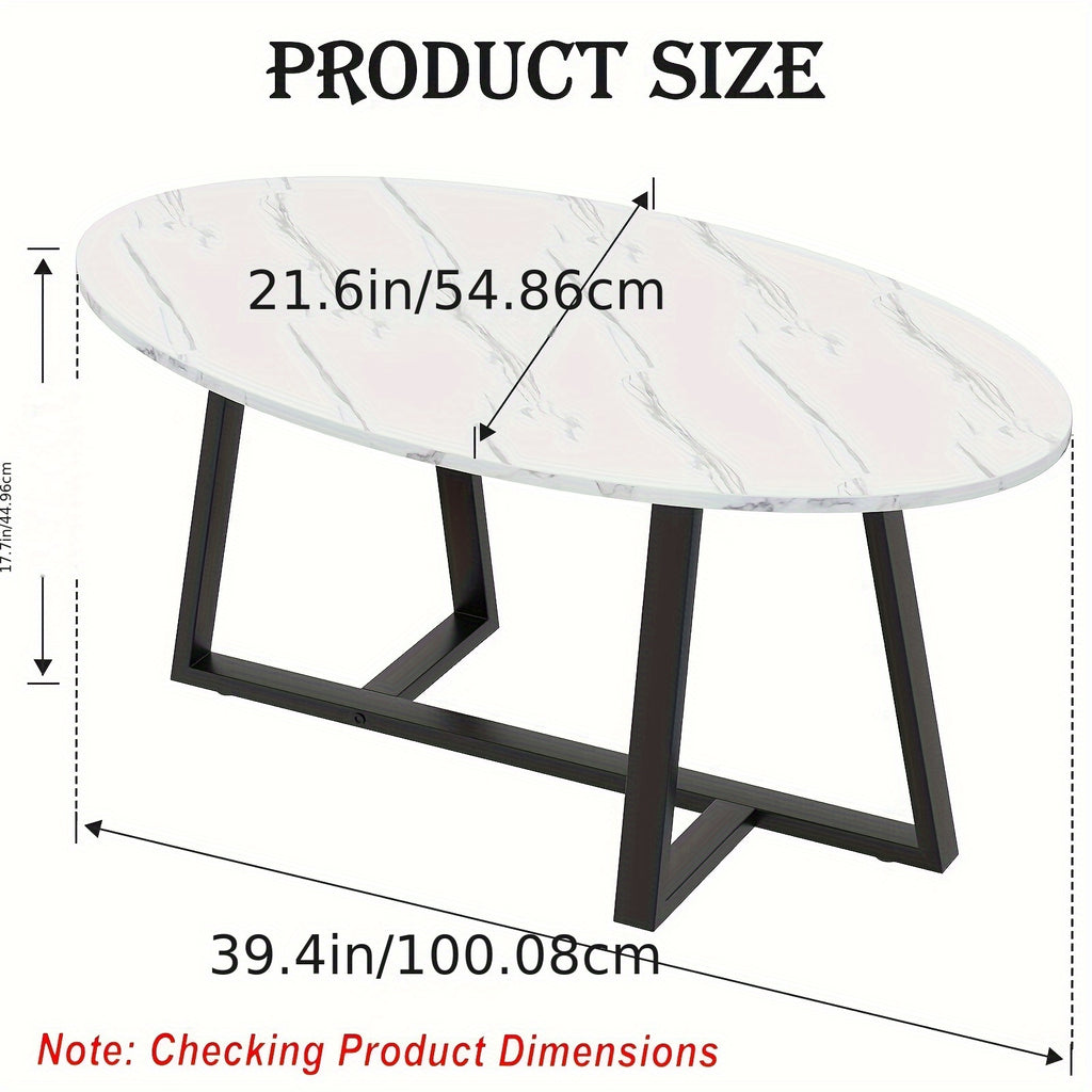 oval coffee table   living room table modern - Temu