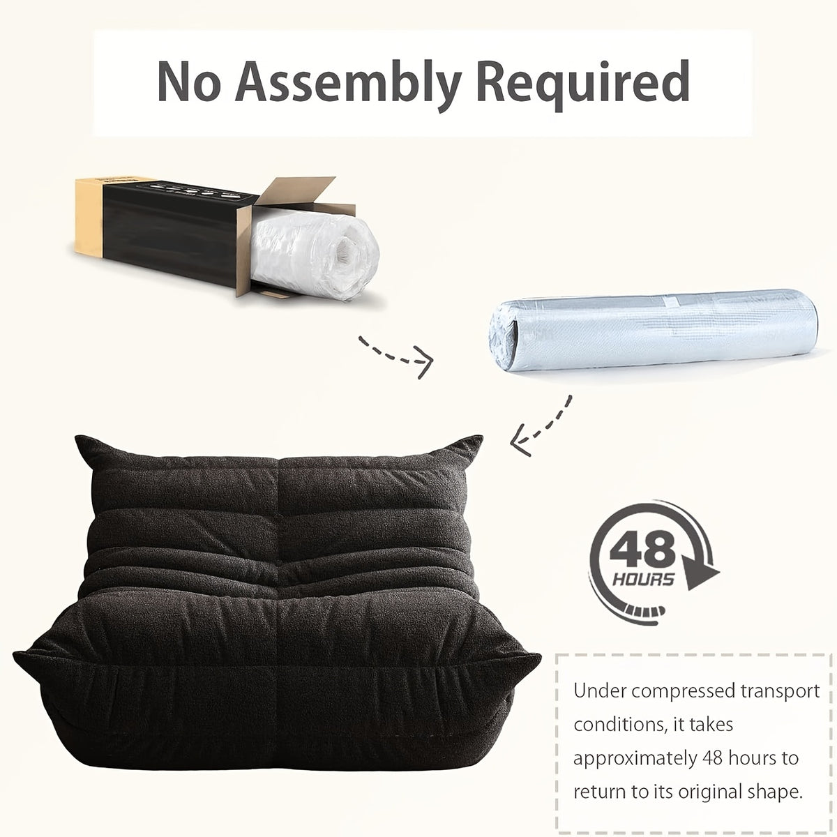 contemporary armless floor lounge chair bean bag chair - Temu