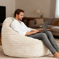 memory foam bean bag chair 39 inch backrest armrests comfy - Temu