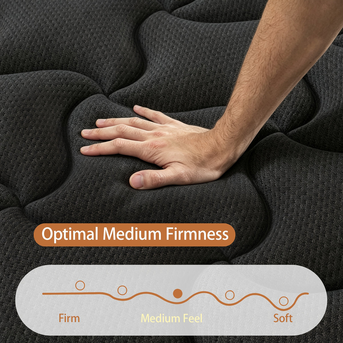 luxury 12 inch cooling gel memory foam   mattress - Temu