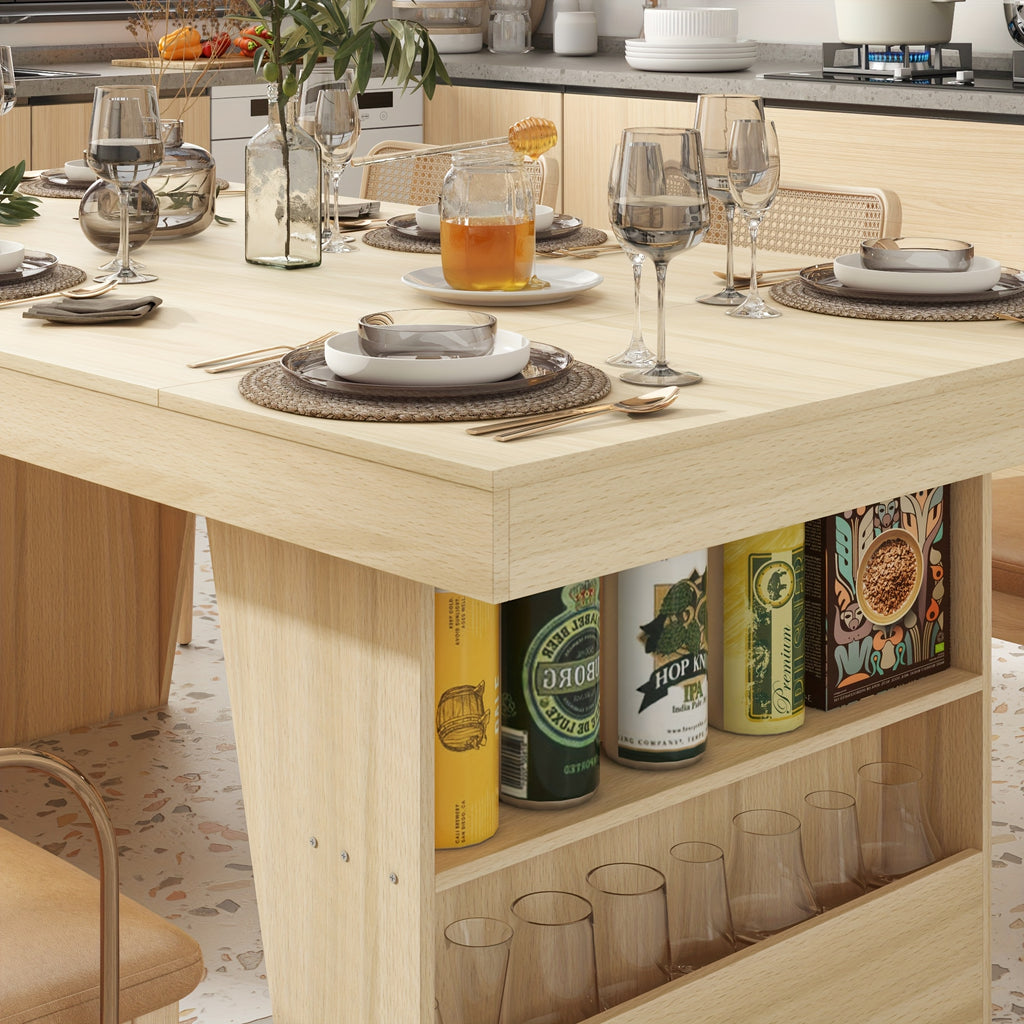 78 7 inch hardwood dining table suitable 6 8 individuals - Temu