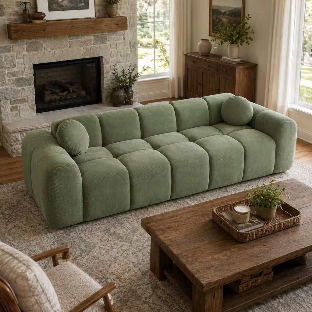 98 4 modern corduroy sofa suitable studio apartment extra - Temu