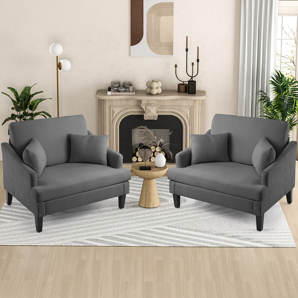 oversized accent chairs set 1 2 33 5 wide seat - Temu