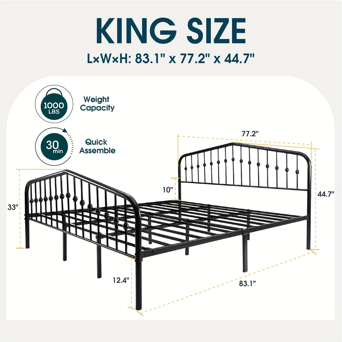 14 metal bed frame victorian headboard footboard - Temu