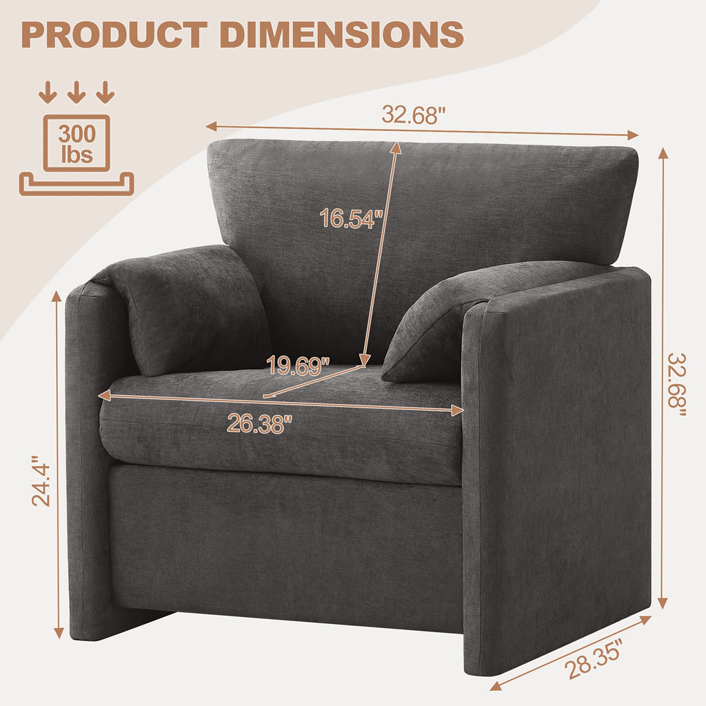 oversized accent chair living room 32 68 large modern - Temu