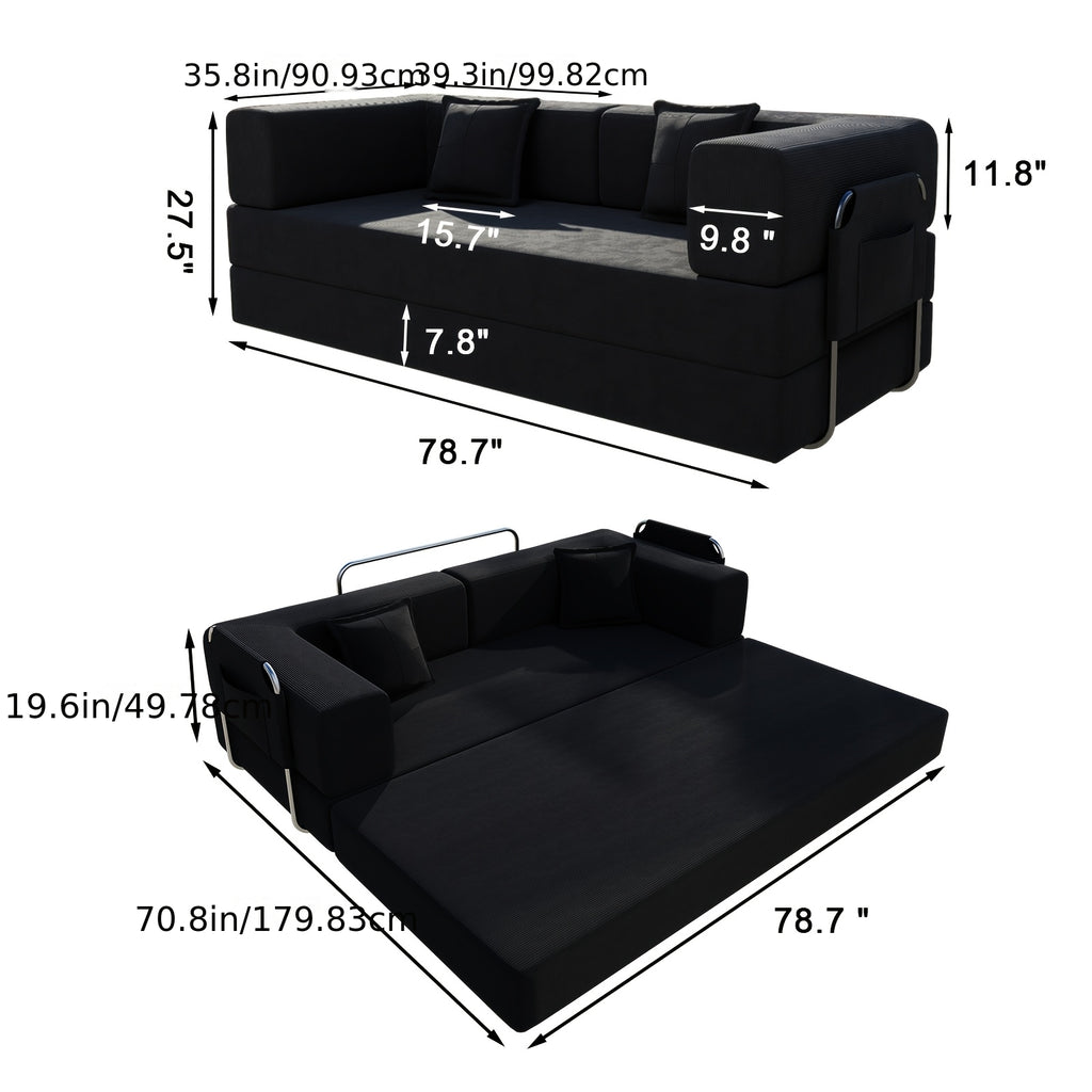 sofa living room bedroom foldable convertible modular design - Temu