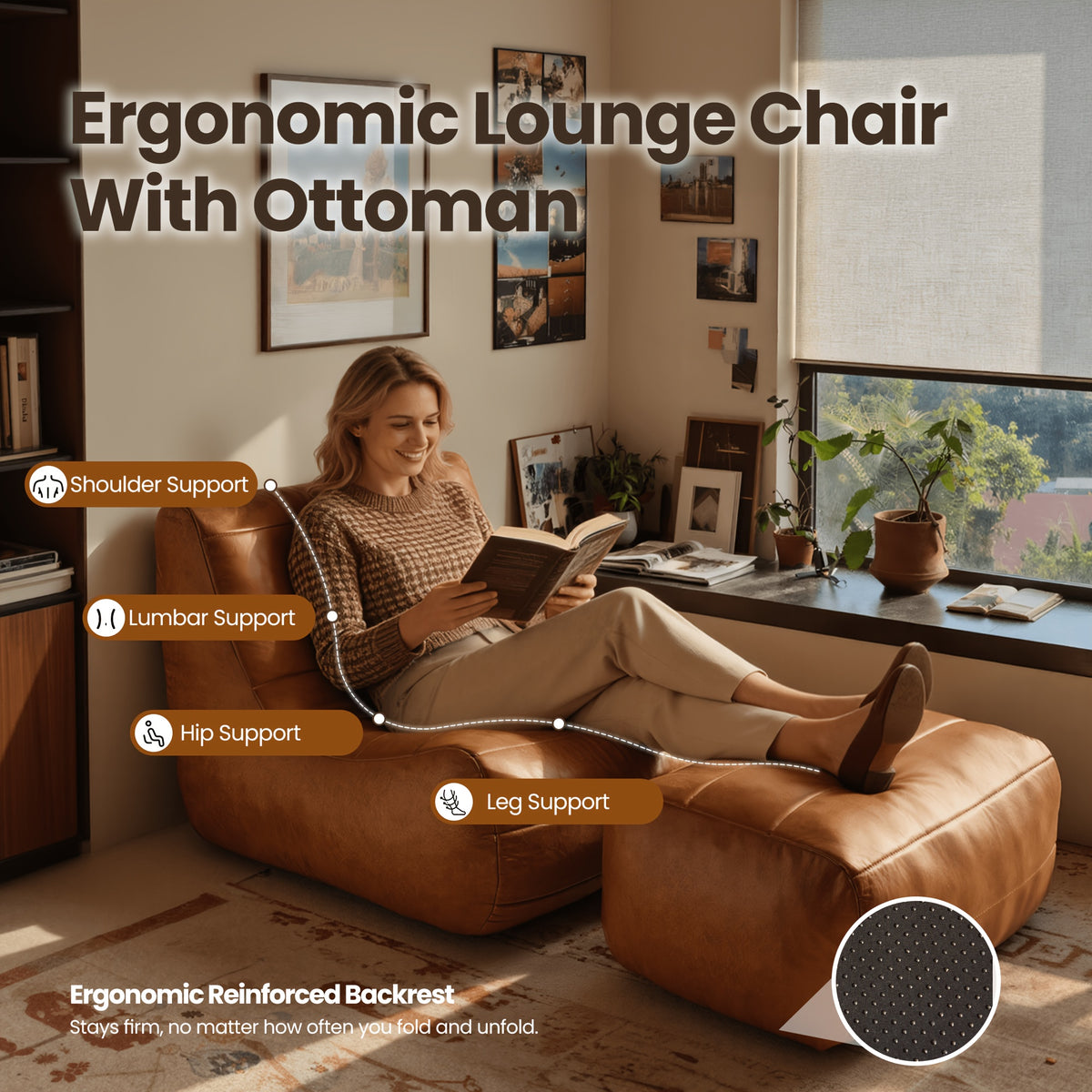 accent chair movable   comfy chaise lounge   rest - Temu