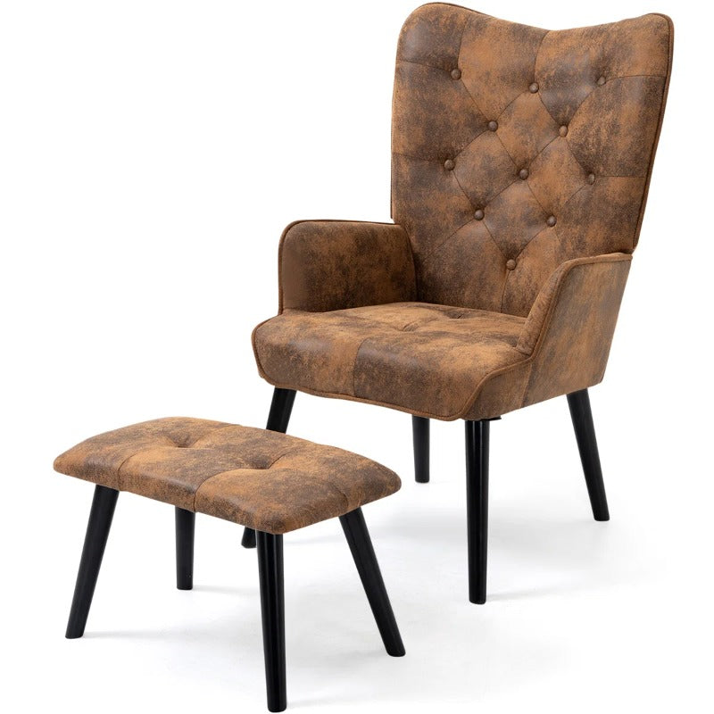 accent chair   upholstered lounge chair footrest - Temu