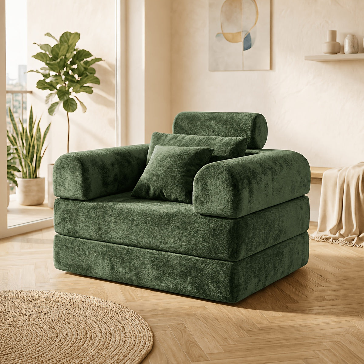 120cm wide navy blue plush velvet single sofa chair cozy - Temu