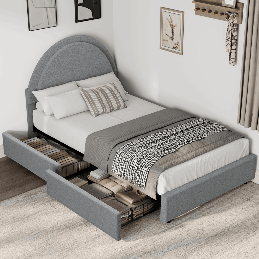 2026 lamb fleece comfortable semi circular low profile bed 2 - Temu
