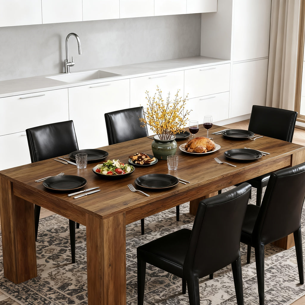 63 inch dining table 4 6 people rectangular kitchen dinner - Temu