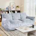 loveseat sofa oversized lounge sofa   fluffy lazy sofa - Temu