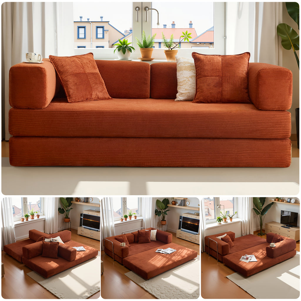 convertible sofa bed folds a compact floor couch a sleeper - Temu