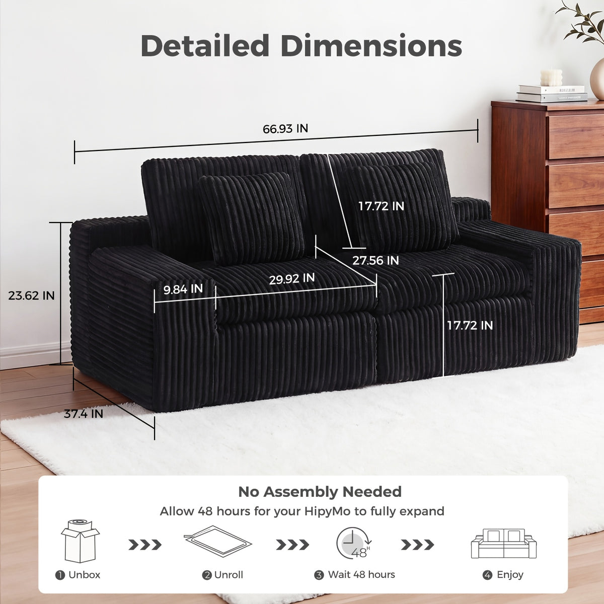 u shaped boneless sectional couches living room modern - Temu