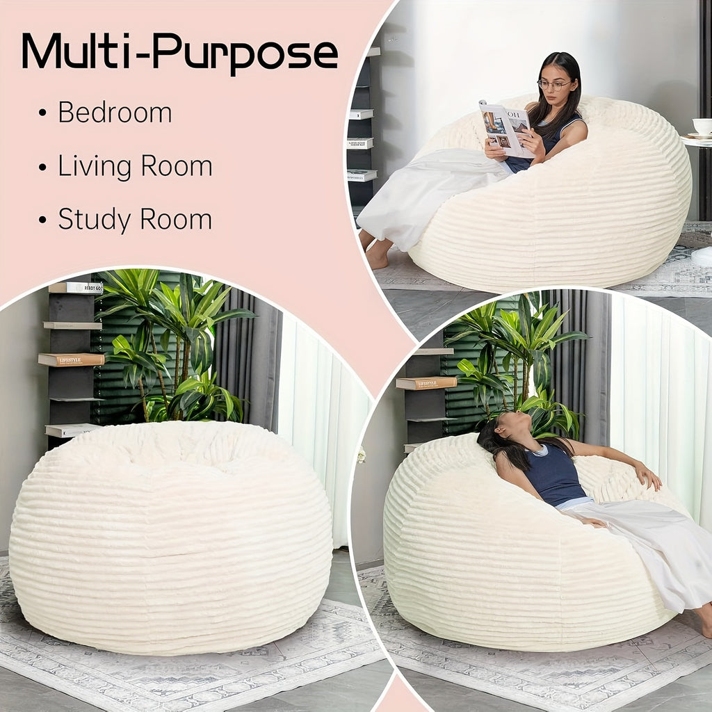 memory foam bean bag chair ultra soft microfiber washable - Temu