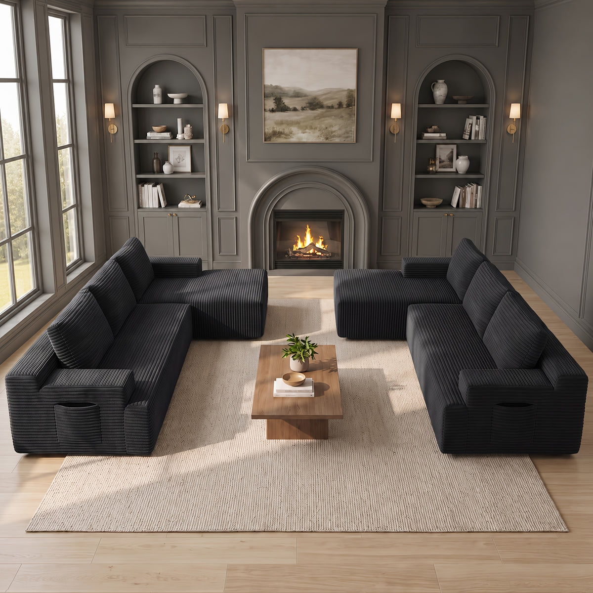 121 u shaped modular sectional sofa suitable holiday - Temu