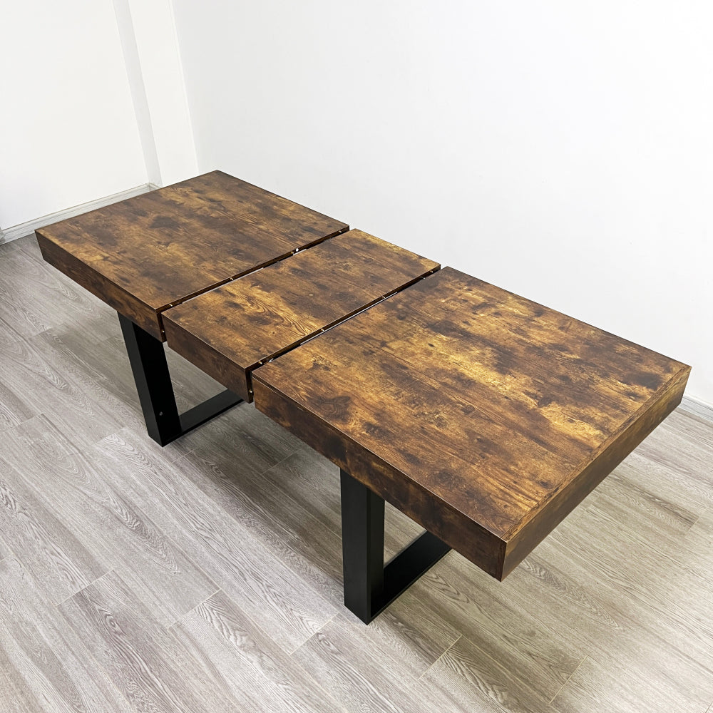 extendable dining room table 6 8 10   wooden - Temu