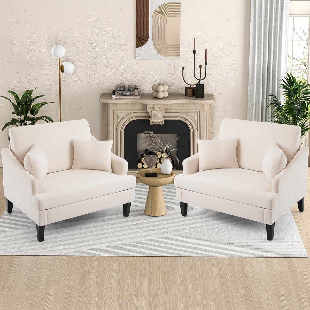oversized accent chairs set 1 2 33 5 wide seat - Temu