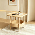 modern minimalist small coffee table 2 tier storage shelf - Temu