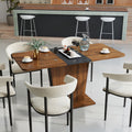 extendable dining table modern expandable kitchen table - Temu