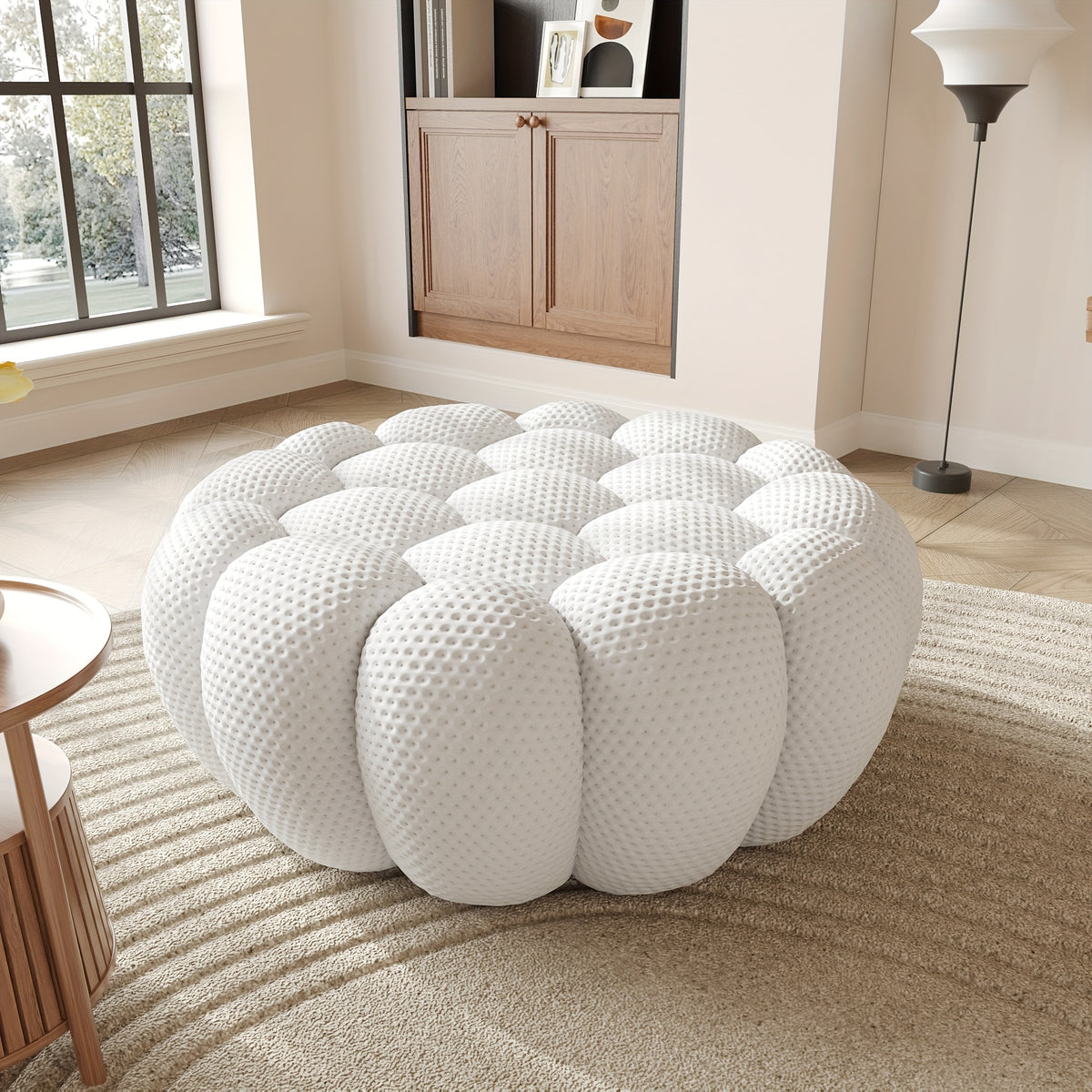 100 03 modern upholstered curved sofa 3 seater mesh fabric - Temu