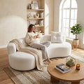 elegant luxurious moon shaped 79 5 3 seater boneless floor - Temu