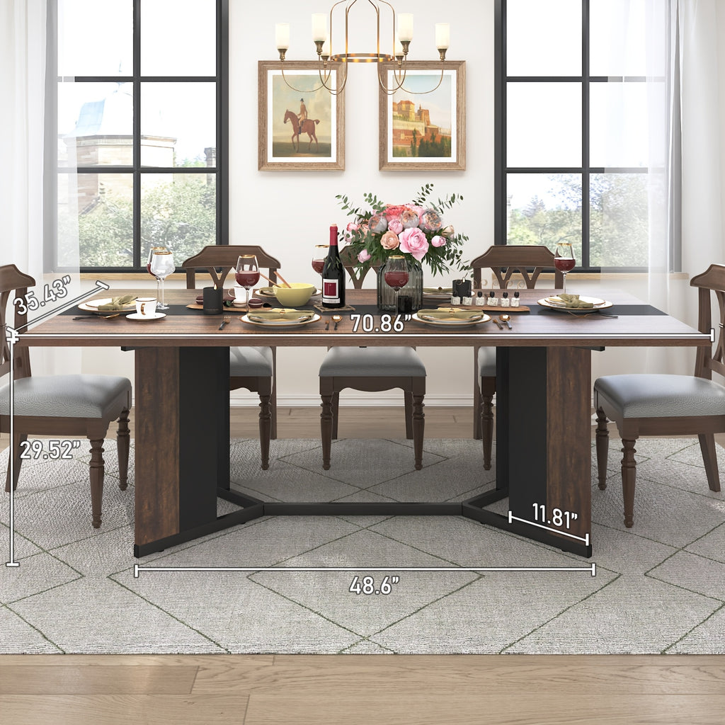 71 rectangle modern dining table office   room - Temu