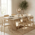 modern 6 8 person table 81 5 wide large rectangular dining - Temu