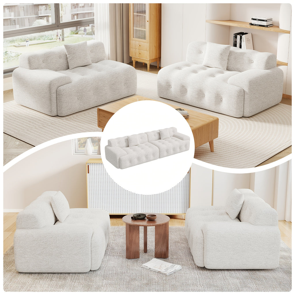 114 oversized 3 seater cloud couch modern boneless sofas - Temu