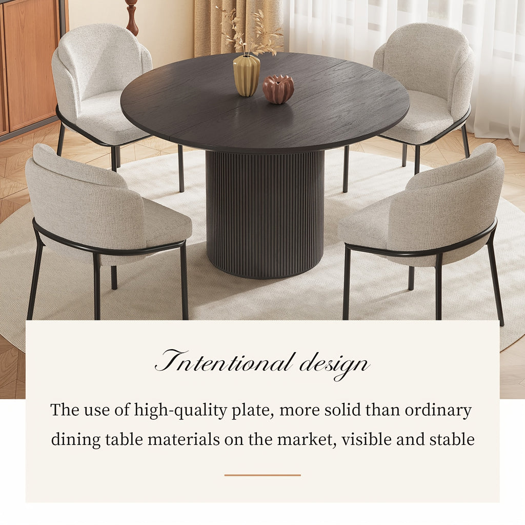 46 06 round dining table set four dining table set six - Temu