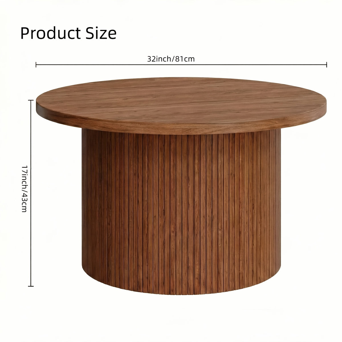 32 inch round coffee table modern suitable small space - Temu