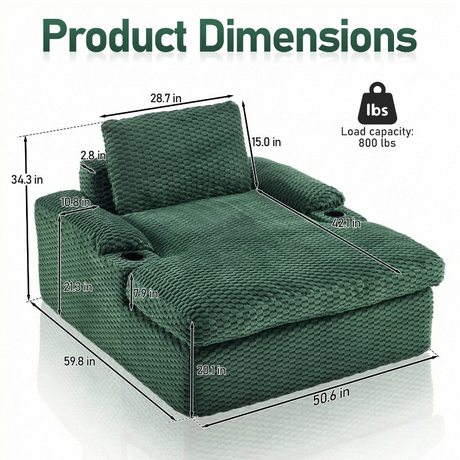 56 oversized corduroy sofa bed recliner sleeper - Temu