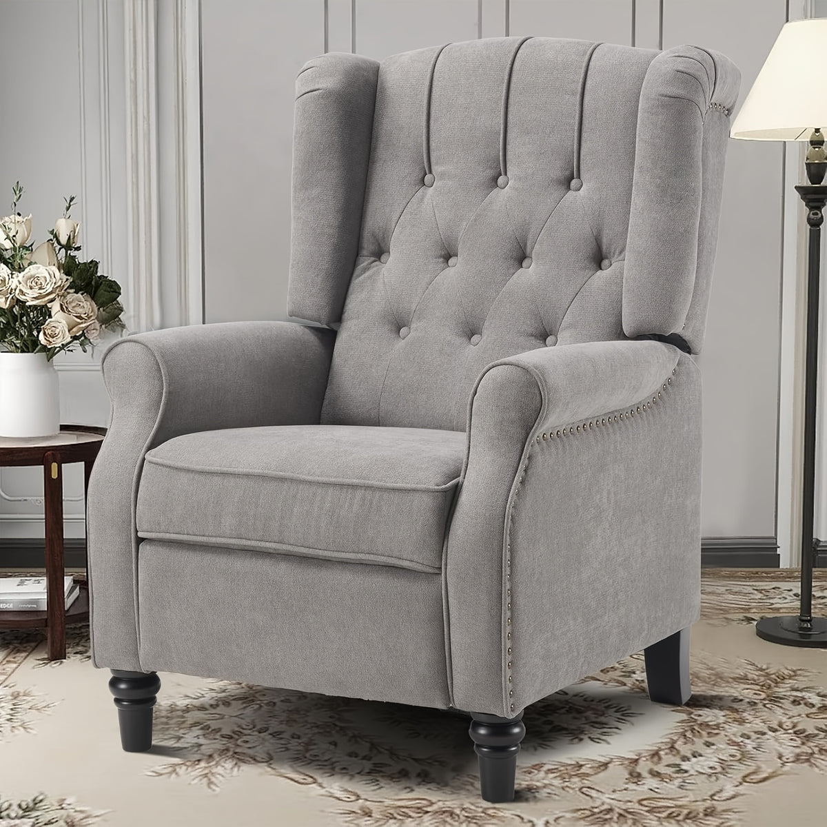 recliner chair fabric armchair push back recliner - Temu