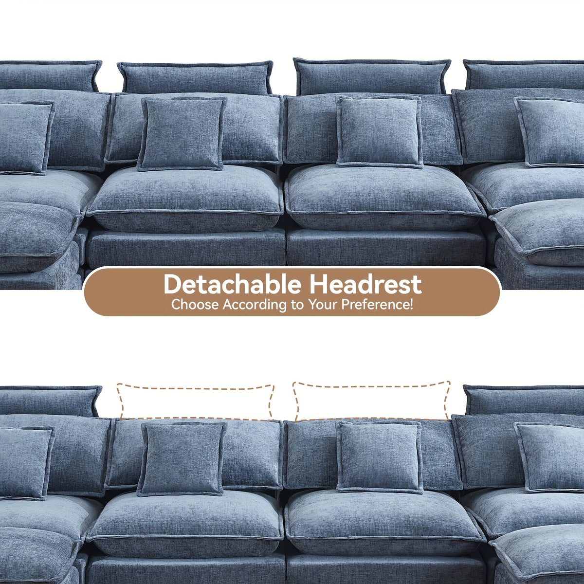 134 cloud modern 4 seater couch detachable headrest modular - Temu