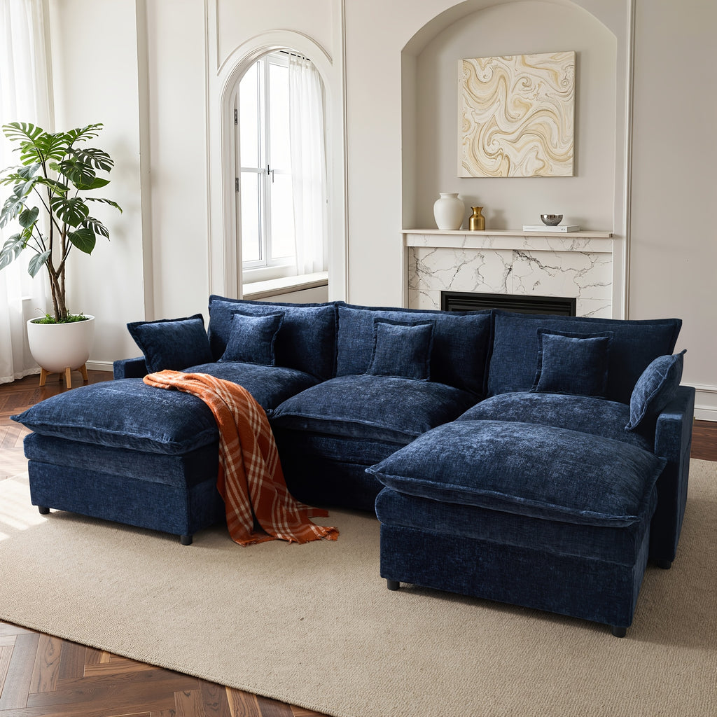 extra large u shaped modular sectional sofa foam cushioning - Temu
