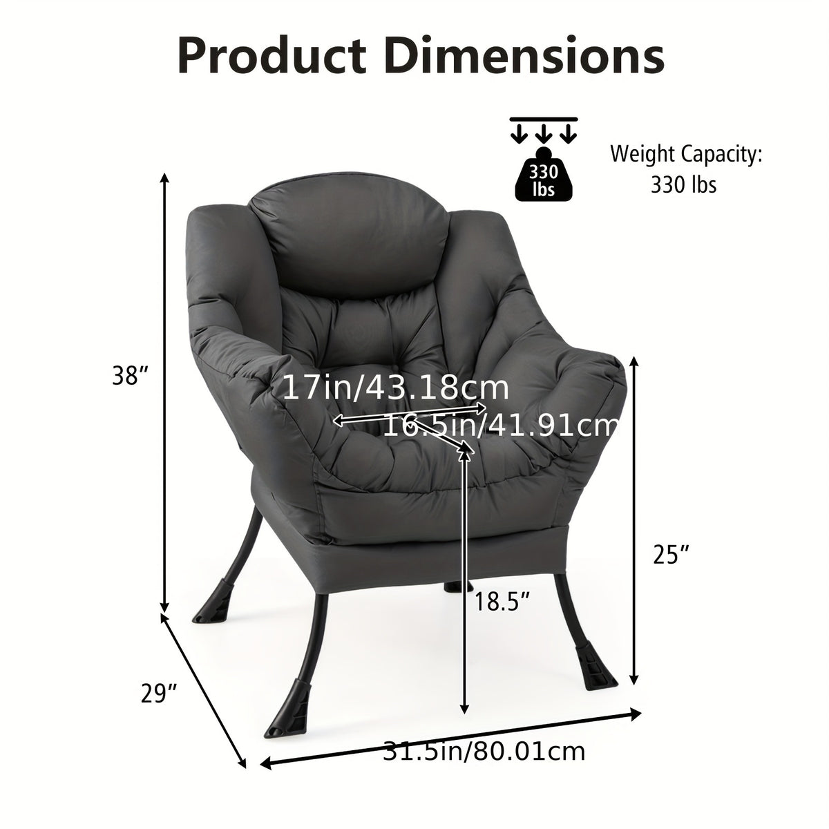 modern polyester fabric   single sofa chair - Temu