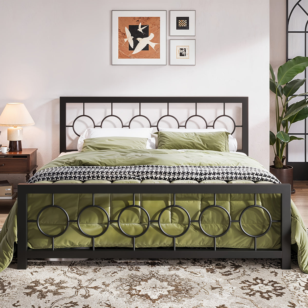 metal bed frame vintage   headboard - Temu