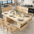 78 7 inch hardwood dining table suitable 6 8 individuals - Temu