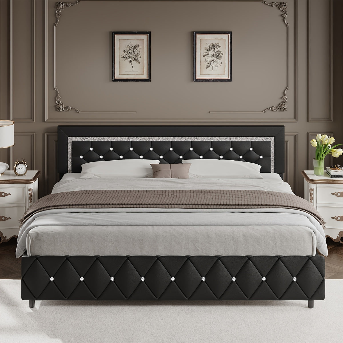 twin full queen king platform bed frame - Temu