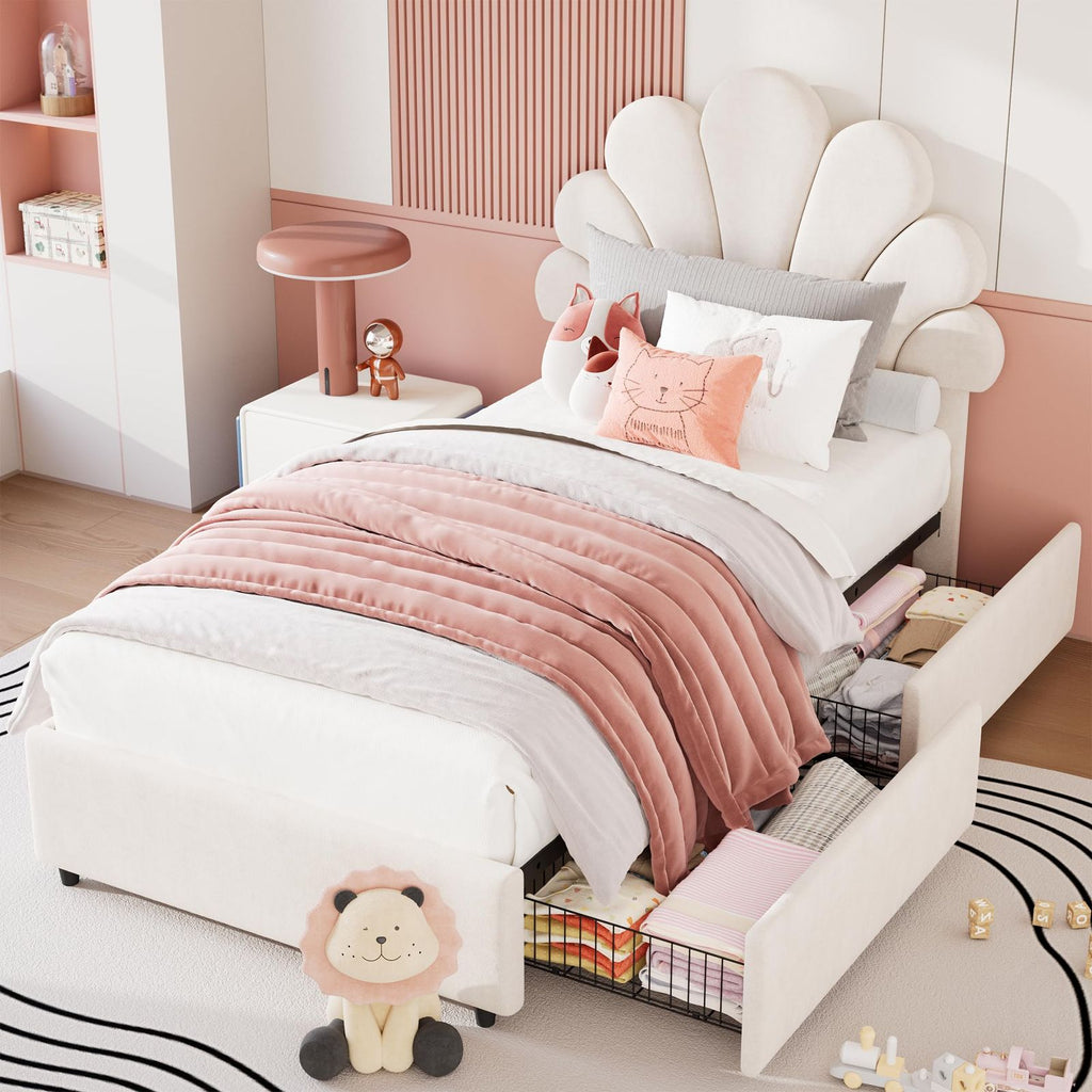 twin size bed frame   girls boys upholstered - Temu