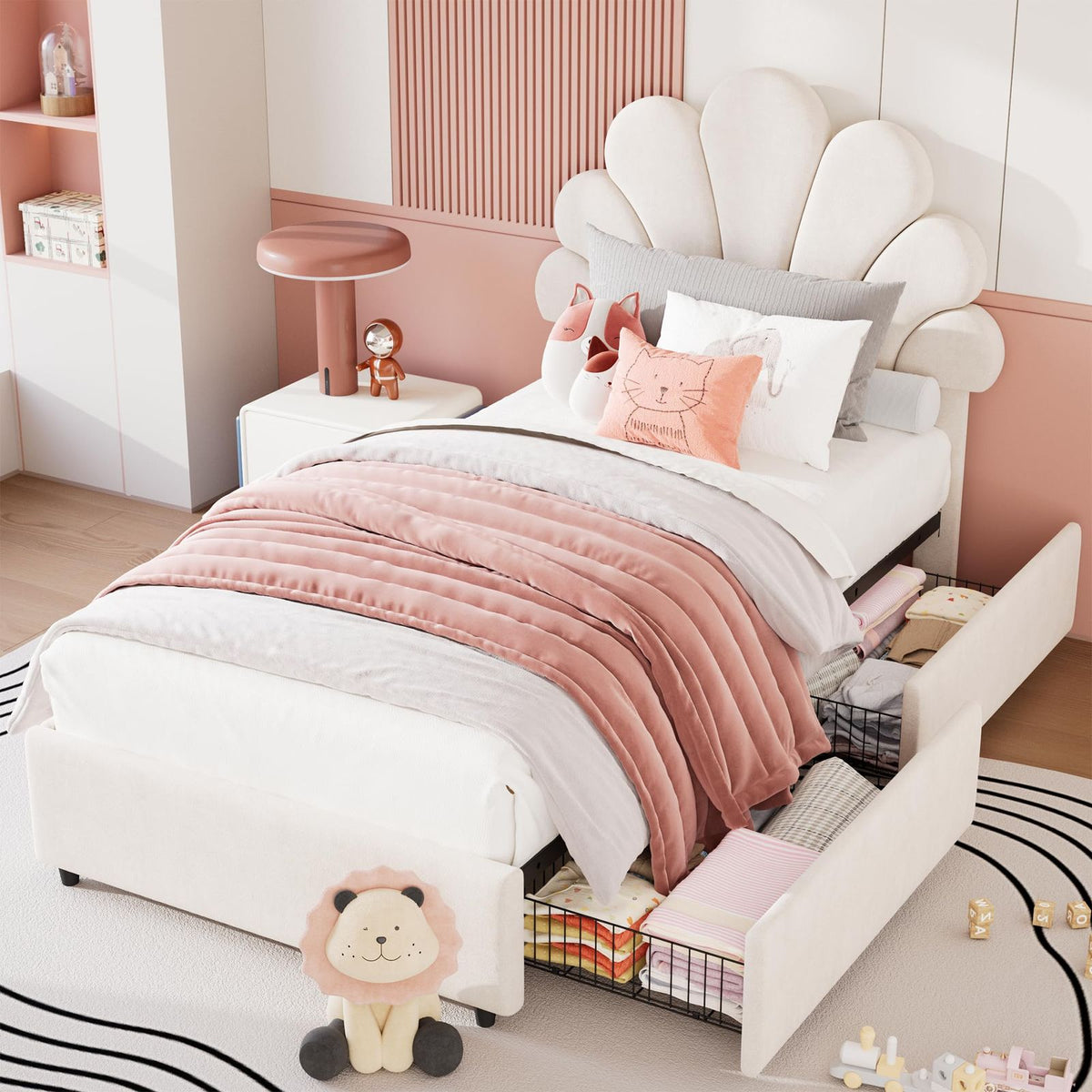 twin size bed frame   girls boys upholstered - Temu