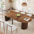 42 105 extendable dining table 4 12 expandable oval - Temu