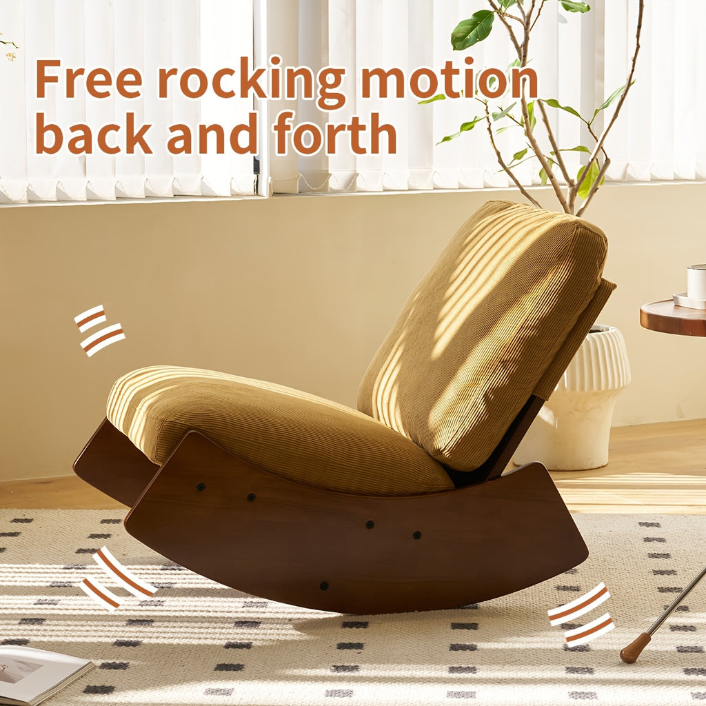 rocking chair tall back boucle glider rocker rocking accent - Temu