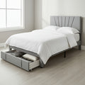 full size upholstered bed frame drawer modern - Temu