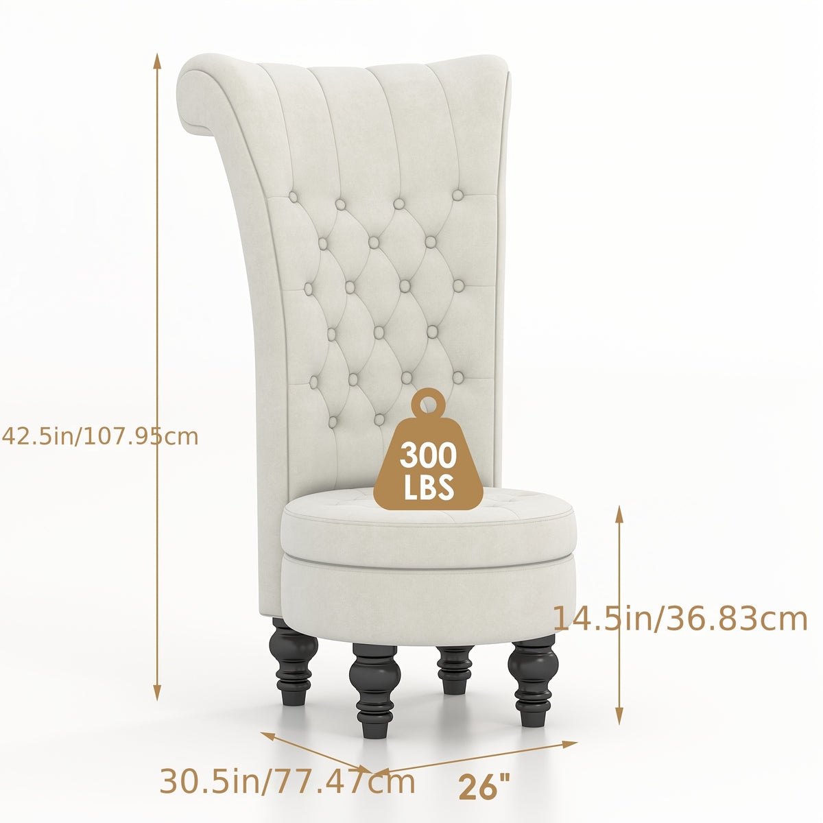 back chair velvet armless accent chair button - Temu