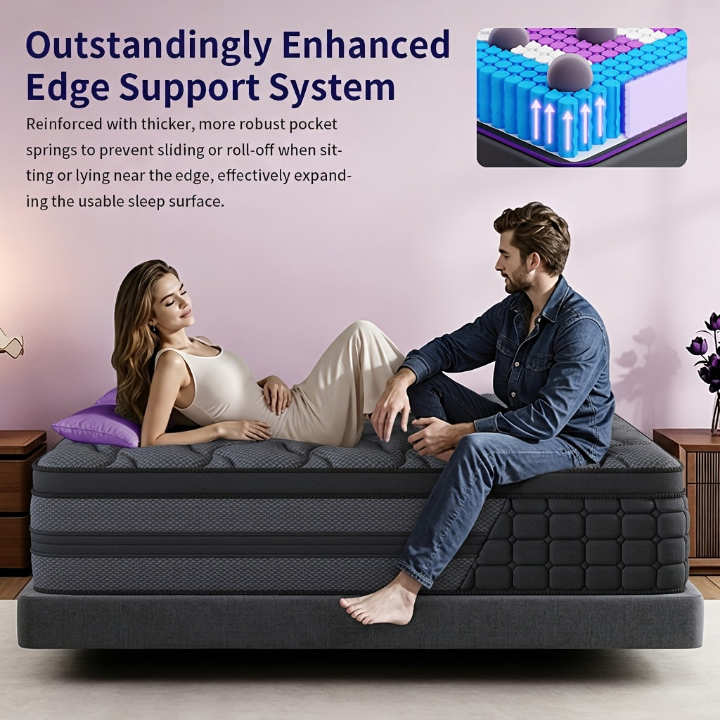 luxurious gel memory foam mattress hypoallergenic medium - Temu