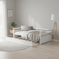 daybed trundle in wood twin size frame featuring pull - Temu